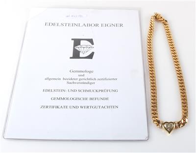 Brillant Diamantcollier zus. ca. 3,45 ct - Jewellery and watches