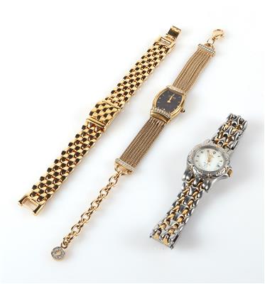 3 Damenarmbanduhren - Schmuck und Uhren