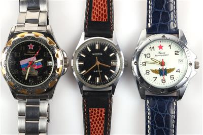 Konvolut russische Armbanduhren - Jewellery and watches