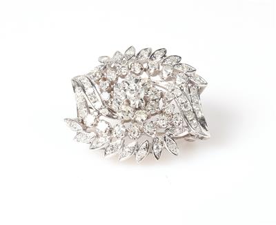 Brillant Diamant Anhänger zus. ca. 3,05 ct - Jewellery and watches