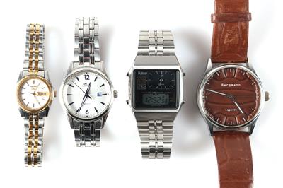 Konvolut 4 Armbanduhren - Schmuck und Uhren