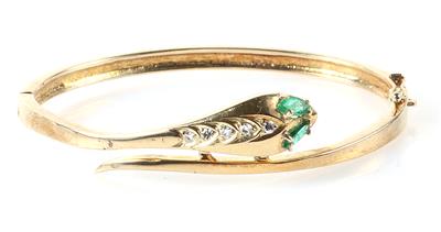 Smaragd/Diamant Armreif "Schlange" - Jewellery and watches