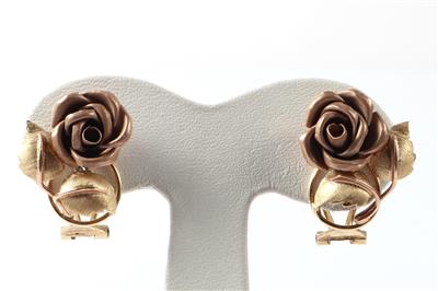 Rosenblüten Ohrclips - Jewellery and watches