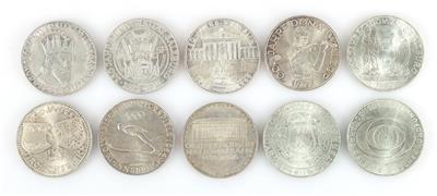 10 Stück Sammlermünzen ATS 50,-- - Schmuck und Uhren