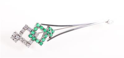 Design Smaragd Brillant Anhänger - Gioielli e orologi