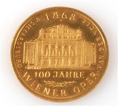 Medaille "100 Jahre Wiener Oper" - Schmuck und Uhren