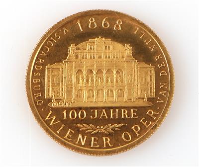 Medaille "100 Jahre Wiener Oper" - Schmuck und Uhren