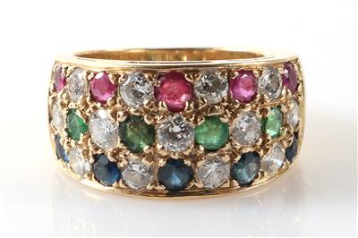 Brillant Farbstein Ring - Jewellery and watches