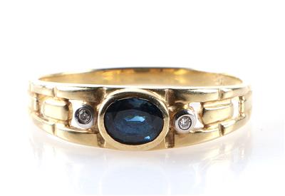 Saphir Brillant Damenring - Jewellery and watches
