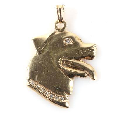 Brillant Anhänger "Hundekopf" - Jewellery and watches