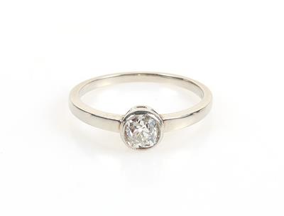 Altschliffbrillantsolitär Ring ca. 0,45 ct - Schmuck und Uhren