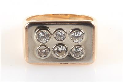 Brillantring zus. ca.0,90 ct - Klenoty a Hodinky