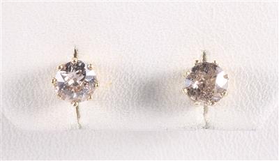 Diamantohrstecker zus. 0,90 ct - Jewellery and watches