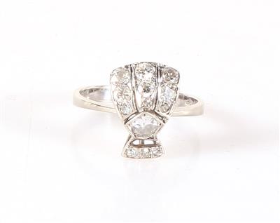 Diamantring zus. ca. 0,70 ct - Jewellery and watches