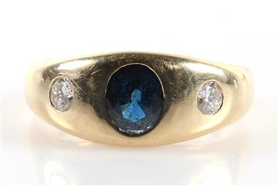 Brillant Saphir Ring - Schmuck und Uhren