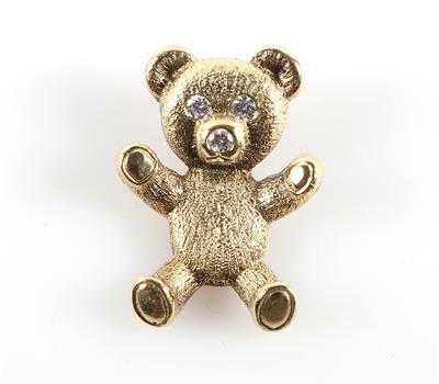 Brillantanhänger "Bär" zus. ca.0,20 ct - Jewellery and watches