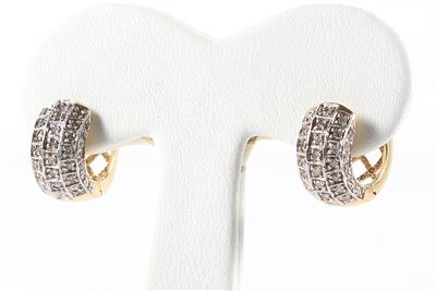 Diamantohrringe zus. ca. 0,70 ct - Jewellery and watches