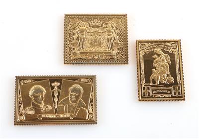 3 Abbildungen belgischer Briefmarken - Jewellery and watches