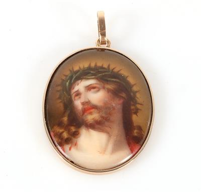 Heiligenanhänger "Jesus mit der Dornenkrone" - Jewellery and watches