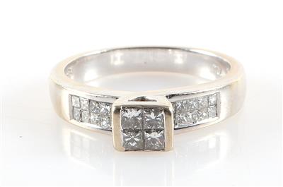 Diamant Damenring zus. ca. 0,65 ct - Jewellery and watches