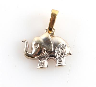 Brillant Anhänger "Elefant" - Schmuck und Uhren