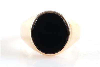 Onyx Herrenring - Schmuck und Uhren