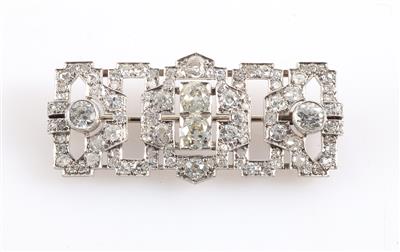 Brillant/Diamant Brosche zus. ca. 3,05 ct - Schmuck und Uhren
