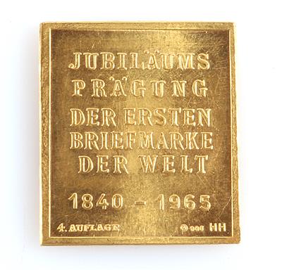 Jubiläumsprägung der 1. Briefmarke 19.11.2020 Schmuck - Uhren EUR - Erzielter 550 Preis: Dorotheum Welt der und 