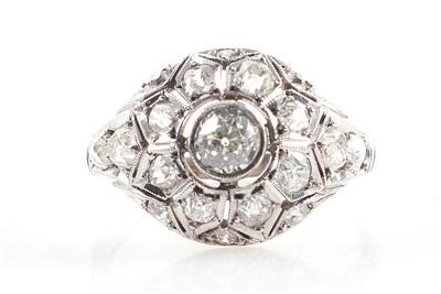 Brillant/Diamant Damenring zus. ca. 1,40 ct - Weihnachtsauktion Schmuck und Uhren