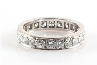 Brillant Memoryring zus. ca. 2,20 ct - Jewellery and watches