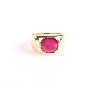 Rubin Ring ca. 3,20 ct - Jewellery and watches