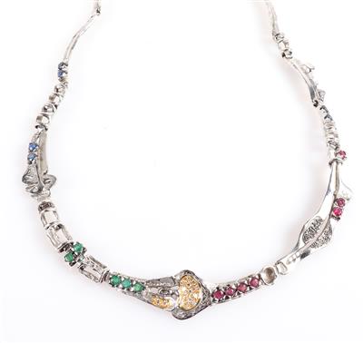 Diamant Farbstein Collier - Schmuck und Uhren