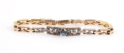 Diamant Saphir Armkette - Schmuck und Uhren
