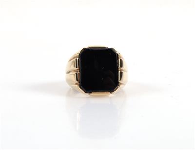 Onyx Herrenring - Schmuck und Uhren