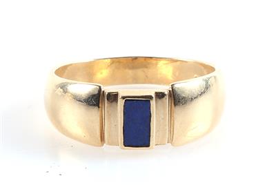 Behandelter Lapis Lazuli Ring - Gioielli e orologi