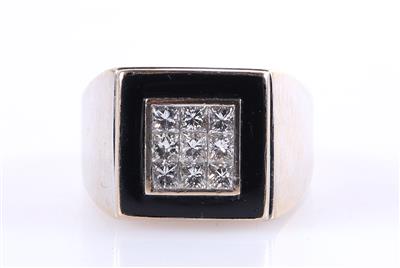 Diamant Ring zus. ca. 0,80 ct - Jewellery and watches