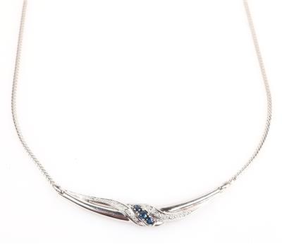 Diamant Saphir Collier - Schmuck und Uhren