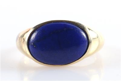 Behandelter Lapis Lazuli Ring - Schmuck und Uhren