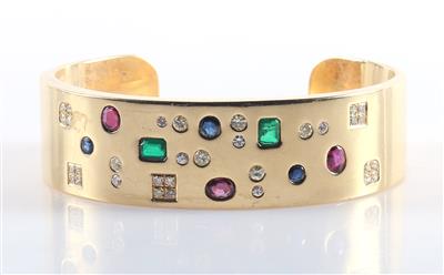 Brillant Diamant Rubin Saphir Armspange - Gioielli e orologi