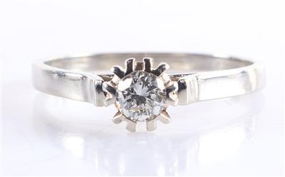 Brillantsolitärring grav. 0,32 ct - Gioielli e orologi