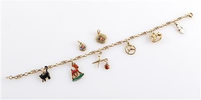 Bettelarmkette  &  2 Anhänger - Jewellery and watches