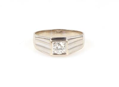 Brillant Ring ca. 0,40 ct - Klenoty a Hodinky