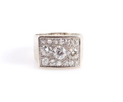 Brillant Diamantring zus. 2,65 ct - Jewellery and watches