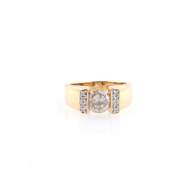 Brillantring zus. ca. 1,25 ct - Klenoty a Hodinky