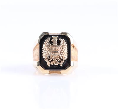 Onyxring mit Bundeswappen - Gioielli e orologi