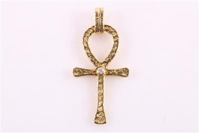 Brillant Anhänger Lebenszeichen "Anch Kreuz" - Jewellery and watches