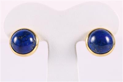 "Stefano Stefani" Behandelte Lapis Lazuli Ohrclips - Jewellery and watches