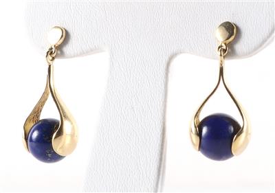 Behandelte Lapis Lazuli Ohrsteckgehänge - Jewellery and watches