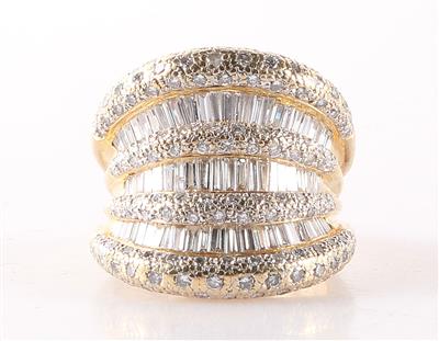 Brillant Diamantring zus. ca. 3,50 ct - Jewellery and watches