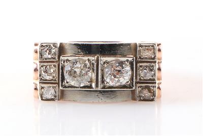 Diamant Ring zus. ca. 0,80 ct - Jewellery and watches